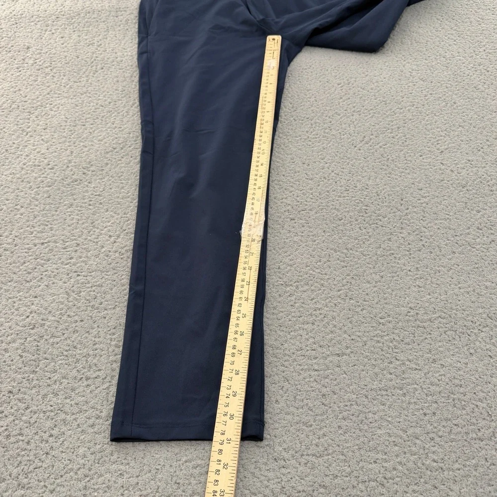 Lululemon Commission Pant Slim Navy Blue Warpstreme Golf Chino Mens 35x31